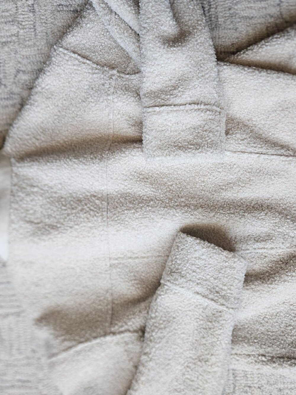 Marine Layer sherpa shearling cream ivory moto cropped women's coat jacket XS - Picture 4 of 4